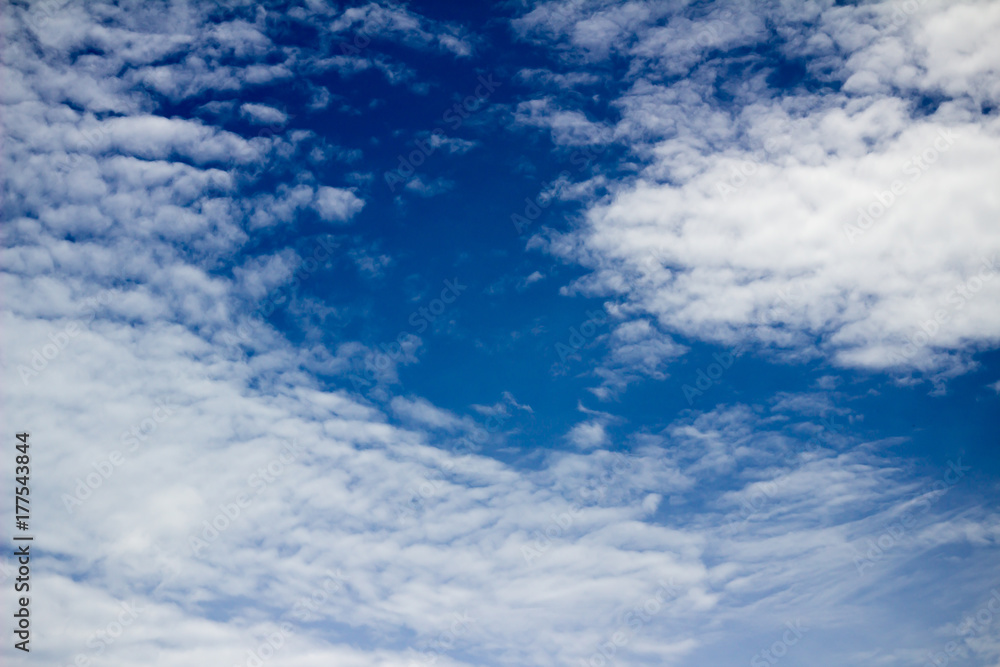 Blue sky covered with clouds Blue sky covered with clouds
