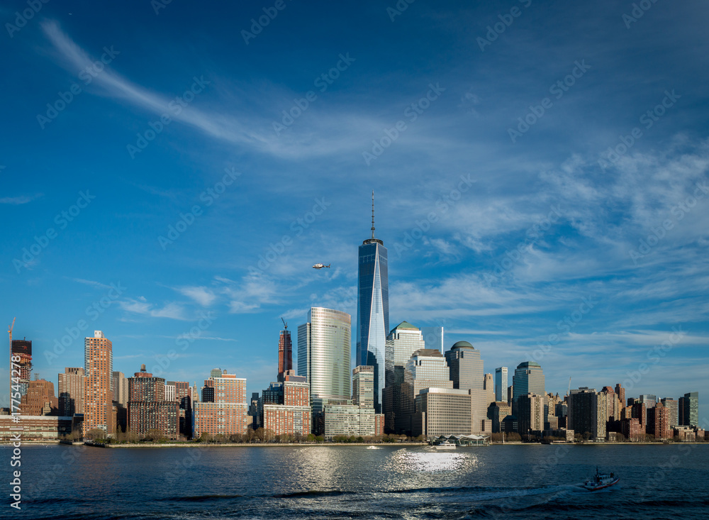 Lower Manhattan from the Hudson River Lower Manhattan from the Hudson River