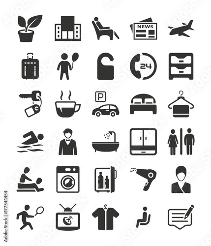 Hotel Services & Facilities Icons