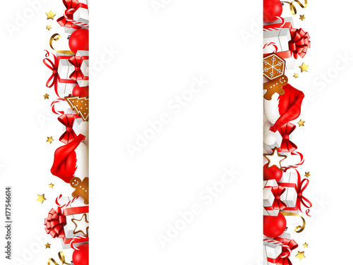 Banner mit Weihnachtsgeschenke Hintergrund
