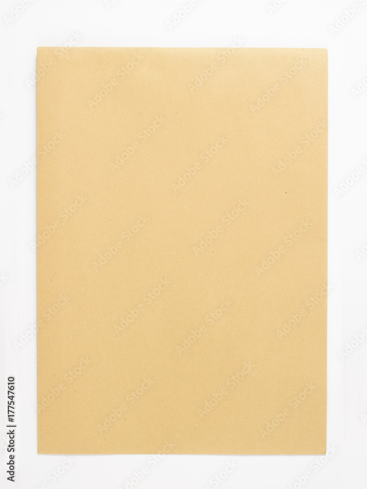 Craft envelope isolated on white Craft envelope isolated on white