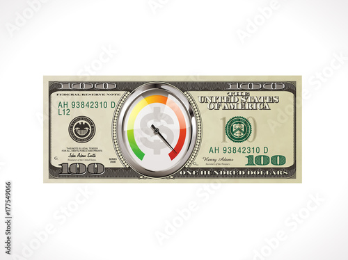 One hundred dollars - United States currency - fast money loan concept