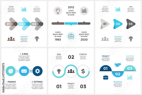 Vector circle arrows timeline infographic, cycle diagram, triangle graph, presentation chart. Business concept with 3 options, parts, steps, processes.