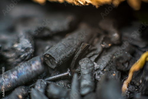 Black coal macro © Hairem