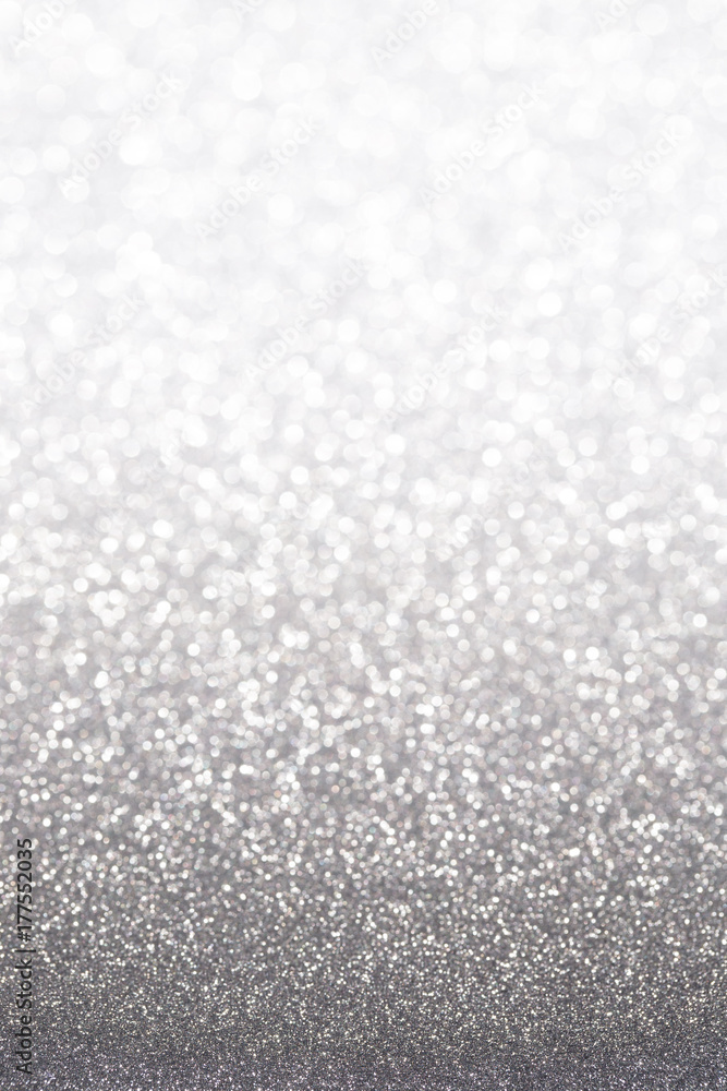 Silver (gray) glitter background. Sparkle texture. Abstract gradient  background blurred for New Years or Christmas holiday Stock Photo | Adobe  Stock