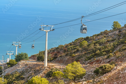 Cable Car on Mount Calamorro, Benalmadena, Spain photo