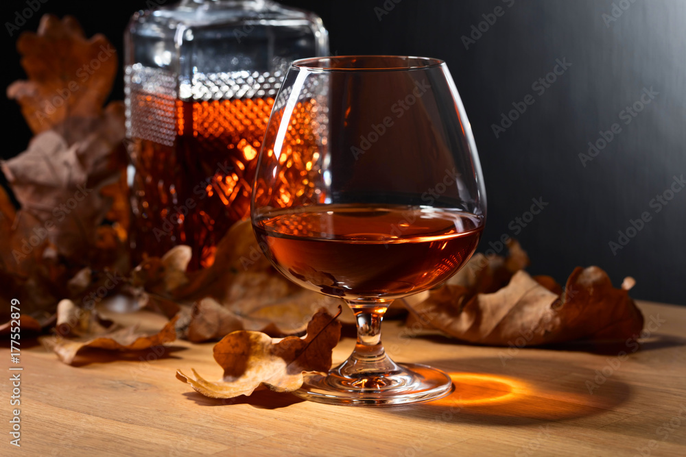 Brandy and dried up oak leaves . Brandy and dried up oak leaves .