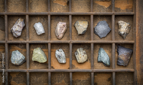 Fotografia, Obraz metamorphic rock geology collection