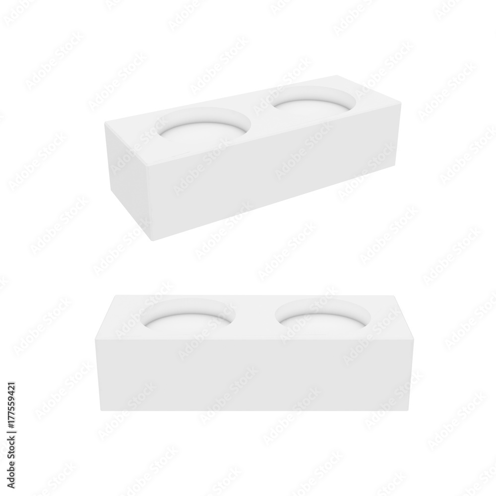 Fototapeta premium stand isolated on white background, 3D rendering