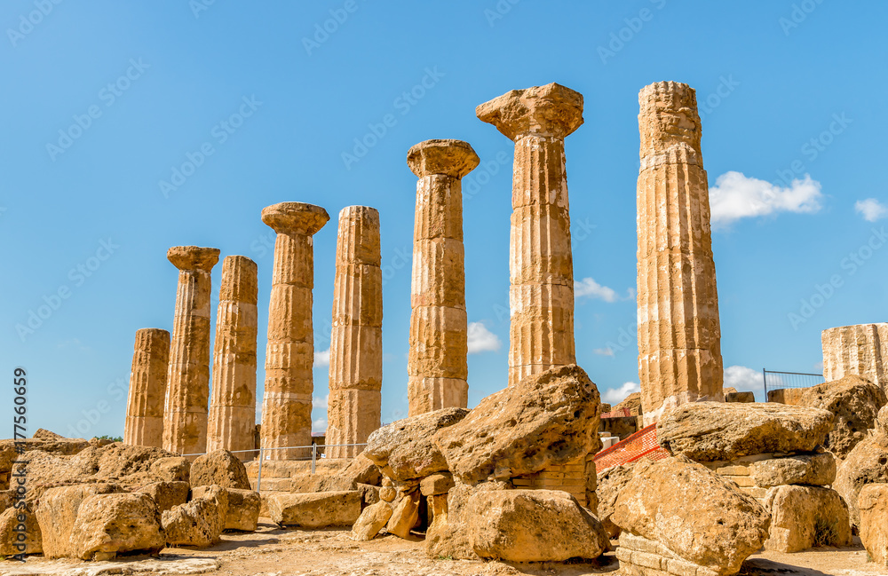 Park of the Valley of the Temples in Agrigento, Sicily, Italy