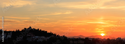 Athens, Greece. Observatory hill at sunset © Rawf8