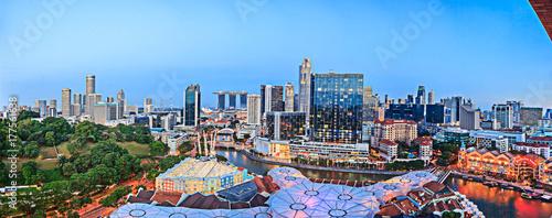 Stadtpanorama von Singapur 