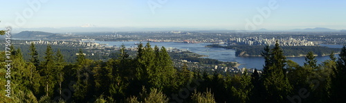 Panoramic view of vancouver, BC, Canada