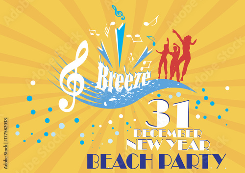 New year beach party