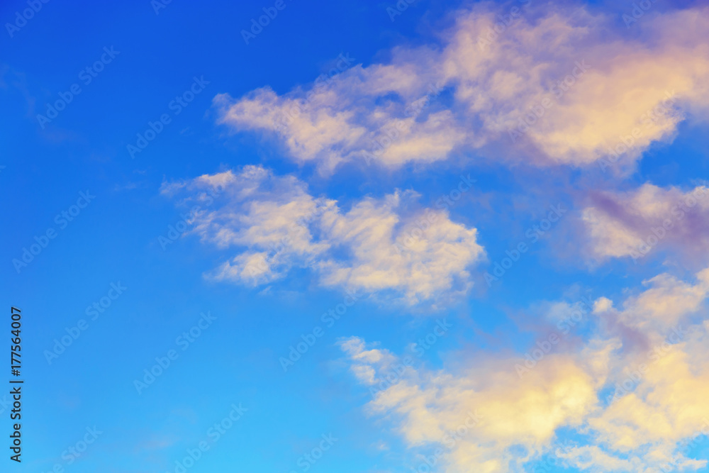 Fototapeta premium clouds on a blue evening sky