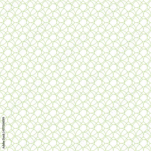 Seamless cross pattern in green color. For banknote, money design, currency, note, check or cheque, ticket, reward. Vector .