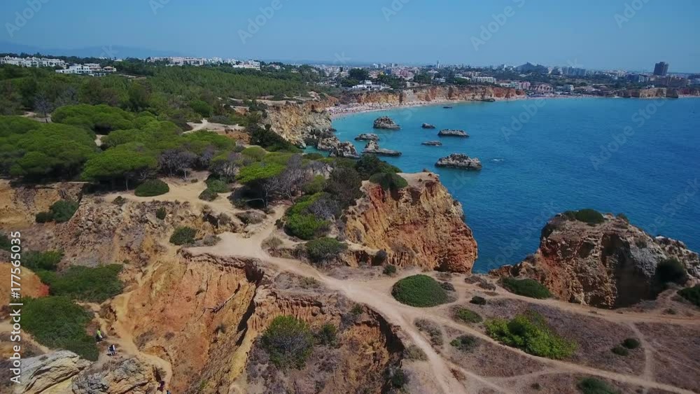 Beaches and rocky shores of Portimao. Portugal Beaches and rocky shores of Portimao. Portugal