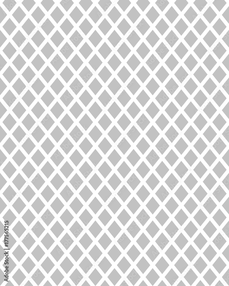 Black and white rhombus seamless pattern, illustration