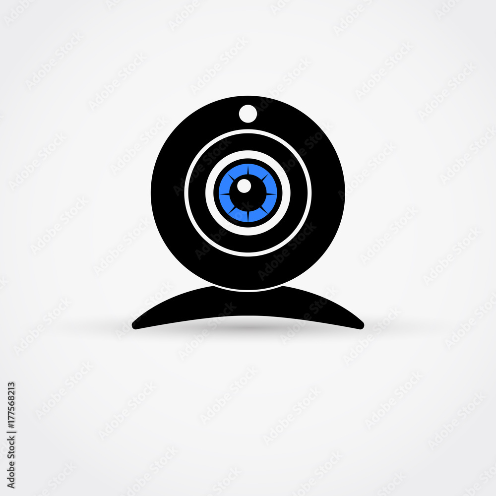 Web camera vector icon. Web camera vector icon.