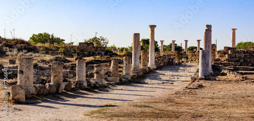Canvas Print Road of Roman Ruins