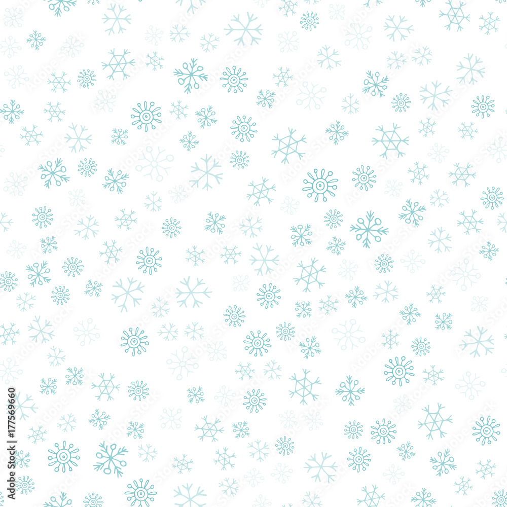 Christmas seamless pattern with snowflakes Christmas seamless pattern with snowflakes