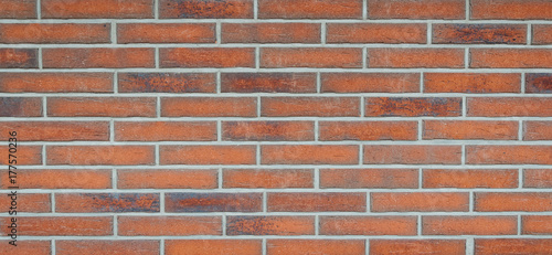 Brick wall, Wide grunge vintage decoration red brick wall background
