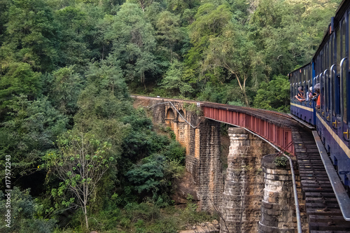Nilgiri mountain railway, runs between Mettupalayam and Udagamandalam in south India.
