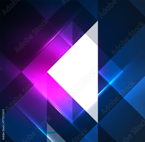Cosmic electric background with shiny glowing plexus electricity impulses