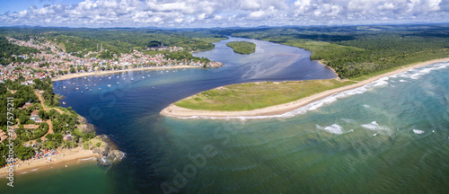 Vista aérea de Itacaré, Bahia, Brasil
