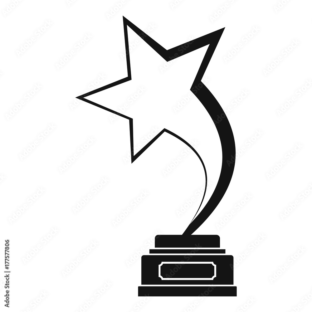 Star award icon vector simple Star award icon vector simple