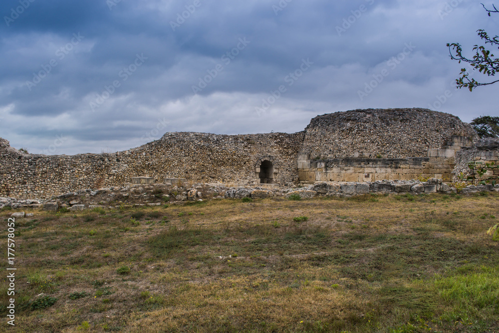 The walls of the old fortress