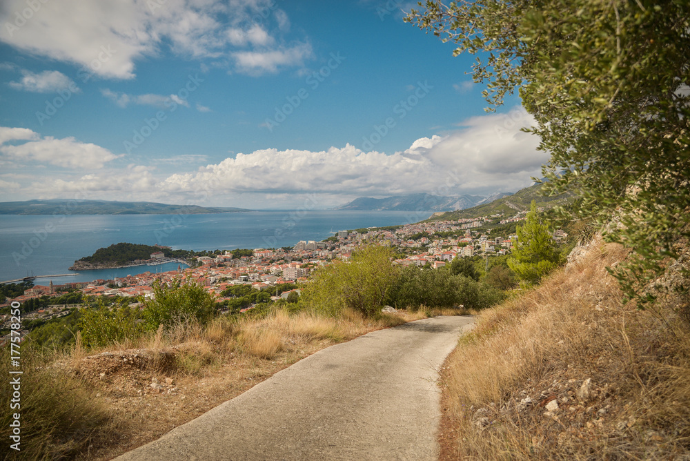 Beautiful scenic summer landscape in Dalmatia, Croatia