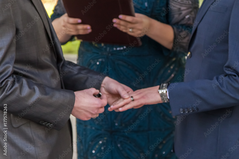 gay wedding ring ceremony