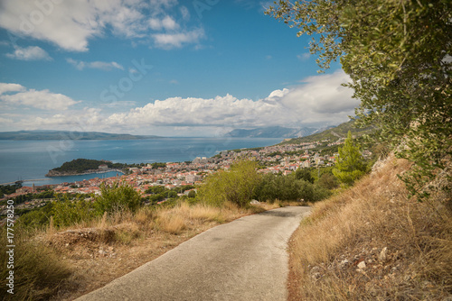 Beautiful scenic summer landscape in Dalmatia  Croatia