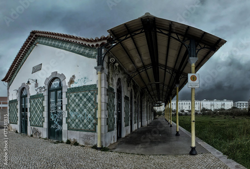 Fototapeta Naklejka Na Ścianę i Meble -  abandoned old railway station in lagos portugal