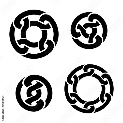 Round chain ornaments