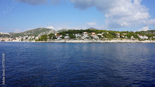 amazing natural coast of hvar island in croatia