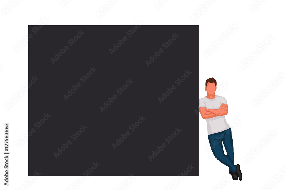 © ifh85 - man leaned on board © ifh85 - man leaned on board