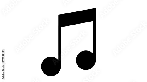 musical note icon black