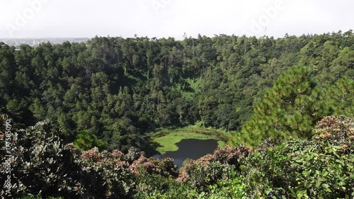 Trou aux Cerfs crater in Mauritius, also known as Murr's Volcano. photo