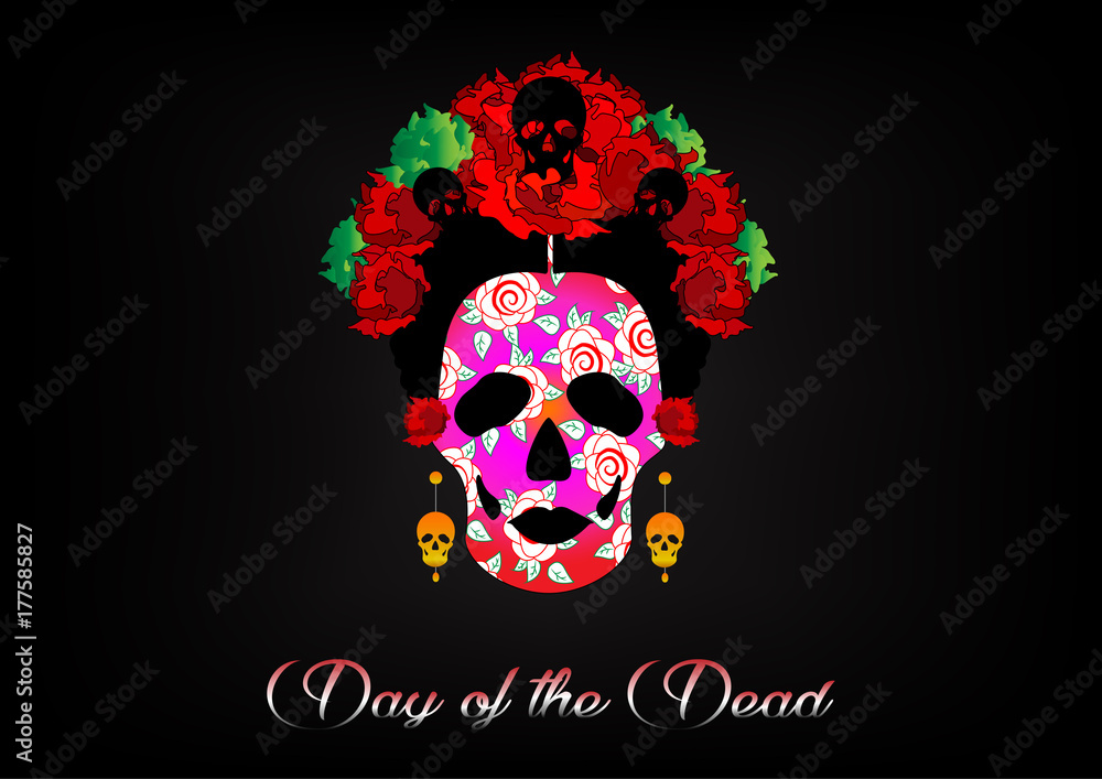 Mexican Catrina with Fish and Butterflies Day of the Dead Sculpture