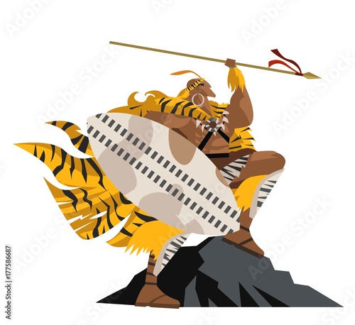 african zulu warrior