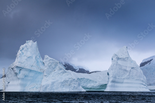 Huge iceberg sculpture