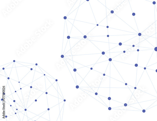 Simple network multi point connection background