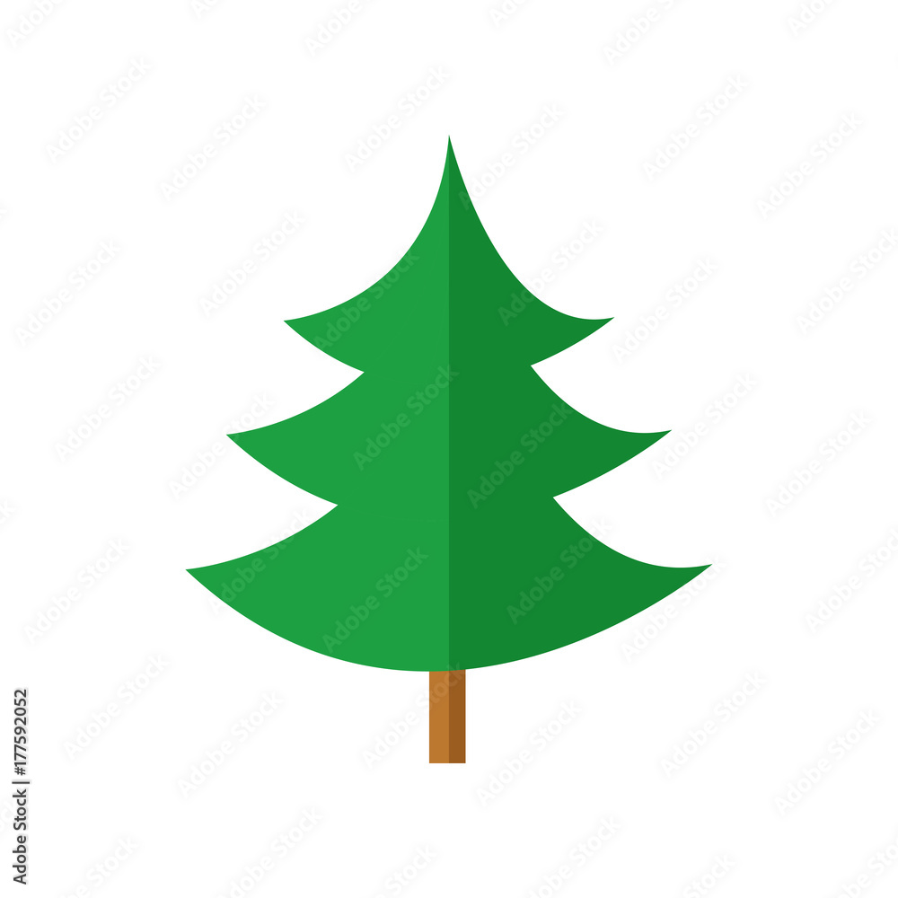 Simple Curvy Pine Christmas Tree Simple Curvy Pine Christmas Tree