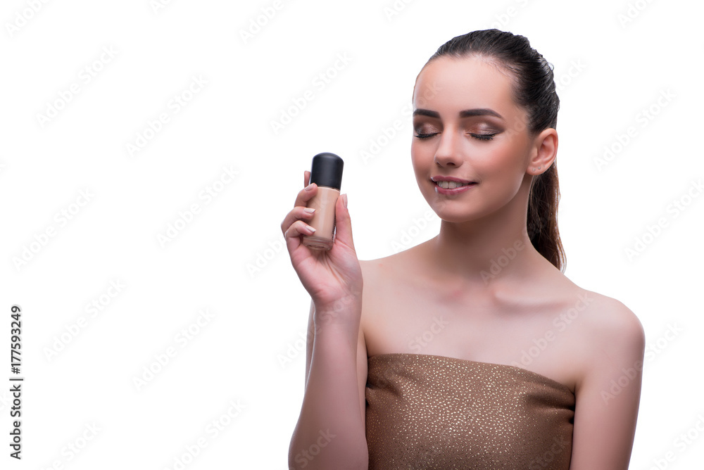 Young beautiful female fashion model with make up Young beautiful female fashion model with make up