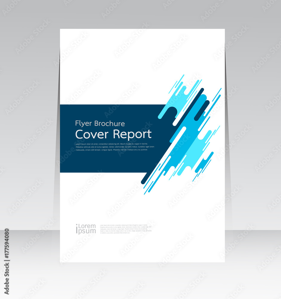 Obraz premium Vector abstract design cover report layout brochure poster template.