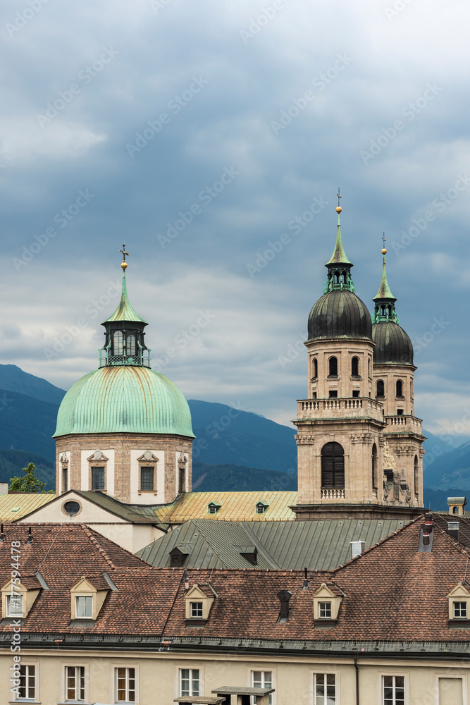 Cathedral of St. James in Innsbruck, Austria.