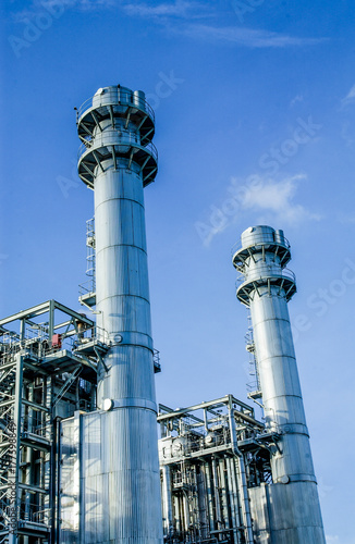 industrial  with cloudy sky	