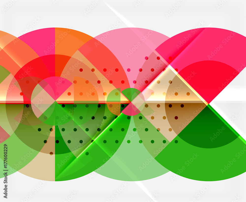 Circle elements on black background Circle elements on black background